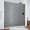 Душевая дверь Vegas Glass AFP-F TUR NOVO h1890 220 05 07 R профиль бронза, стекло графит. Размер регулировки 217,5-221,5 см.