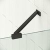Душевая дверь Vegas Glass AFP Retta 90 02М crystalvision R профиль черный матовый, стекло crystalvision. Размер регулировки 87,5-91,5 см.