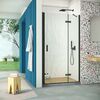 Душевая дверь Vegas Glass AFP Retta 95 02М crystalvision R профиль черный матовый, стекло crystalvision. Размер регулировки 92,5-96,5 см.