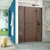 Душевая дверь Vegas Glass AFP-F Retta 130 02М 05 R профиль черный матовый, стекло бронза. Размер регулировки 127,5-131,5 см.