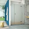 Душевая дверь Vegas Glass AFP-F Retta 130 08 10 R профиль глянцевый хром, стекло сатин. Размер регулировки 127,5-131,5 см.