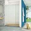 Душевая дверь Vegas Glass AFP-F Retta 140 01 Moru L профиль белый, стекло Moru. Размер регулировки 137,5-141,5 см.