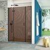 Душевая дверь Vegas Glass AFP-F Retta 150 02М 05 L профиль черный матовый, стекло бронза. Размер регулировки 147,5-151,5 см.