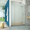 Душевая дверь Vegas Glass AFP-F Retta 150 07 10 R профиль матовый хром, стекло сатин. Размер регулировки 147,5-151,5 см.