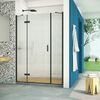 Душевая дверь Vegas Glass AFP-F Retta 160 02М Moru L профиль черный матовый, стекло Moru. Размер регулировки 157,5-161,5 см.