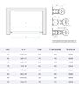 Душевая дверь Vegas Glass ЕР NOVO h2000 90 07 07 профиль матовый хром, стекло графит. Размер регулировки 87,5-92,5 см.