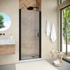 Душевая дверь Vegas Glass ЕР NOVO h2000 95 02М Moru профиль черный матовый, стекло Moru. Размер регулировки 92,5-97,5 см.