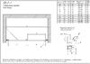 Душевая дверь Vegas Glass EP-F-1 150 08 01 R профиль глянцевый хром, стекло прозрачное. Размер регулировки 148,5-153,5 см.