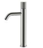Смеситель Boheme STICK 122-NB.4 Nikel Brush высокий с ручкой SPIRALE