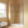 Душевая дверь Vegas Glass EP-2F LUX 150 08 01 R профиль глянцевый хром, стекло прозрачное. Размер регулировки 149-152 см.