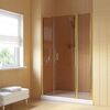 Душевая дверь Vegas Glass EP-2F LUX 170 09 05 R профиль золото глянцевое, стекло бронза. Размер регулировки 169-172 см.
