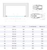 Душевая дверь Vegas Glass Е2Р LUX 90 09 01 профиль золото глянцевое, стекло прозрачное. Размер регулировки 89-92 см.