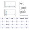 Душевая дверь Vegas Glass  GPS NOVO h2000 95 01 01 R профиль белый, стекло прозрачное. Размер регулировки 93-98 см.