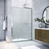 Душевая дверь Vegas Glass ZP TUR NOVO 100 08 Moru профиль глянцевый хром, стекло Moru. Размер регулировки 98-103 см.