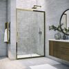 Душевая дверь Vegas Glass ZP TUR NOVO 145 05 01 профиль бронза, стекло прозрачное. Размер регулировки 143-148 см.