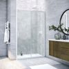 Душевая дверь Vegas Glass ZP NOVO h2000 160 01 02 профиль белый, стекло шиншилла. Размер регулировки 158-163 см.