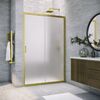 Душевая дверь Vegas Glass ZP NOVO h2000 180 03 10 профиль золото матовое, стекло сатин. Размер регулировки 178-183 см.