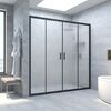 Душевая дверь Vegas Glass Z2P NOVO h2000 165 02М 10 профиль черный матовый, стекло сатин. Размер регулировки 163-168 см.