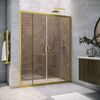 Душевая дверь Vegas Glass Z2P NOVO h2000 170 03 05 профиль золото матовое, стекло бронза. Размер регулировки 168-173 см.