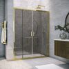Душевая дверь Vegas Glass Z2P TUR NOVO 170 09 07 профиль золото глянцевое, стекло графит. Размер регулировки 168-173 см.