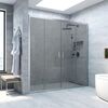 Душевая дверь Vegas Glass Z2P NOVO h2000 175 07 07 профиль матовый хром, стекло графит. Размер регулировки 173-178 см.
