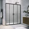 Душевая дверь Vegas Glass Z2P NOVO h2000 190 02М Moru профиль черный матовый, стекло Moru. Размер регулировки 188-193 см.