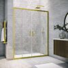 Душевая дверь Vegas Glass Z2P NOVO h2000 200 03 crystalvision профиль золото матовое, стекло crystalvision. Размер регулировки 198-203 см.