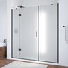 Душевая дверь Vegas Glass AFP-F NOVO 200 02М 02 L профиль черный матовый, стекло шиншилла. Размер регулировки 197,5-201,5 см.