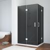 Душевой уголок Vegas Glass AFA-F NOVO 90*80 01 07 L стекло графит, профиль белый, 90х80 см