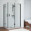 Душевой уголок Vegas Glass AFA-F NOVO 90*80 02М crystalvision R стекло crystalvision, профиль черный, 90х80 см