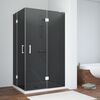 Душевой уголок Vegas Glass AFA-F NOVO 120*110 01 07 R стекло графит, профиль белый, 120х110 см