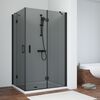 Душевой уголок Vegas Glass AFA-F NOVO 120*110 02М 07 R стекло графит, профиль черный, 120х110 см