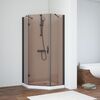 Душевой уголок Vegas Glass AFA-Pen NOVO 90 02М 05 L стекло бронза, профиль черный, 90х90 см
