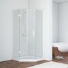 Душевой уголок Vegas Glass AFA-Pen NOVO 120 01 01 L стекло прозрачное, профиль белый, 120х120 см
