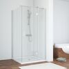 Душевой уголок Vegas Glass AFP-Fis NOVO 90*90 07 crystalvision R стекло crystalvision, профиль матовый хром, 90х90 см
