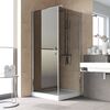 Душевой уголок Vegas Glass EP-Fis LUX 80*100 08 07 L стекло графит, профиль хром, 80х100 см