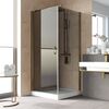 Душевой уголок Vegas Glass EP-Fis LUX 90 05 07 L стекло графит, профиль бронза, 90х90 см