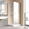 Душевой уголок Vegas Glass EP-Fis LUX 90 05 02 R стекло шиншилла, профиль бронза, 90х90 см