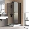 Душевой уголок Vegas Glass EP-Fis LUX 90*120 02М 07 R стекло графит, профиль черный, 90х120 см