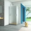 Душевой уголок Vegas Glass AFA-F Retta 100*90 08 10 L стекло сатин, профиль хром, 100х90 см