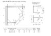 Душевой уголок Vegas Glass AFA-Pen Retta 100 07 07 R стекло графит, профиль матовый хром, 100х100 см