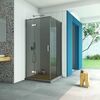 Душевой уголок Vegas Glass AFP-Fis Retta 80*120 08 07 L стекло графит, профиль хром, 80х120 см