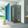 Душевой уголок Vegas Glass AFP-Fis Retta 110*120 08 07 R стекло графит, профиль хром, 110х120 см