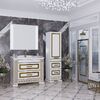 Тумба Opadiris Оникс 100 Белый глянцевый с золотой патиной (под раковину CeraStyle Kapadokya 100)