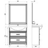 Зеркало ASB-Woodline Берта 85x95 антикварный орех