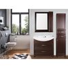 Зеркало со шкафчиком ASB-Woodline Берта 85x95 антикварный орех