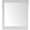 Зеркало ASB-Woodline Берта 85x95 Белый Патина Серебро