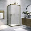 Душевой уголок Vegas Glass ZA TUR NOVO 85 05 Moru стекло Moru, профиль бронза, 85х85 см