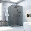 Душевой уголок Vegas Glass ZA NOVO h2000 90 07 07 стекло графит, профиль матовый хром, 90х90 см