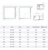 Душевой уголок Vegas Glass ZA NOVO h2000 90 07 07 стекло графит, профиль матовый хром, 90х90 см